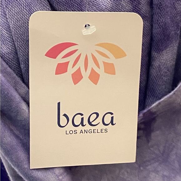 Baea Purple Tie Dye Long Sleeve Babydoll Shirt Women’s Size XL New With Tags - Picture 7 of 9